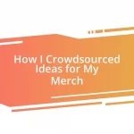 How I Crowdsourced Ideas for My Merch