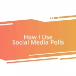 How I Use Social Media Polls