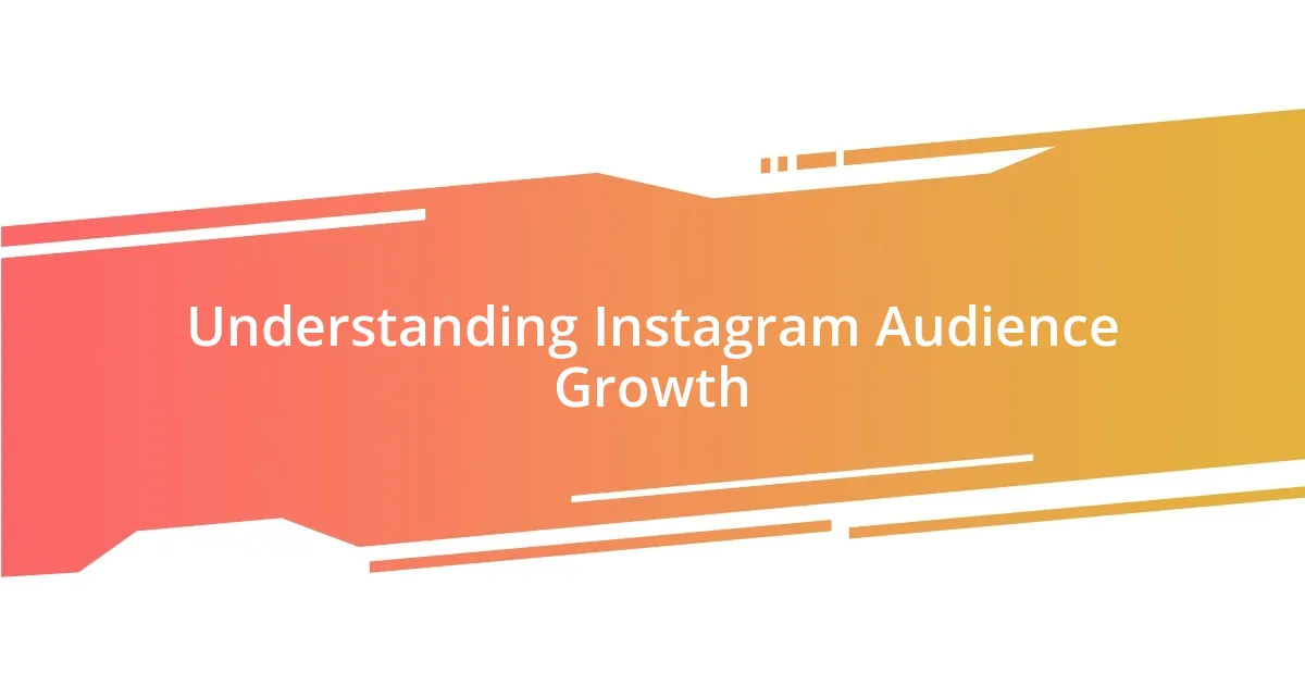 Understanding Instagram Audience Growth